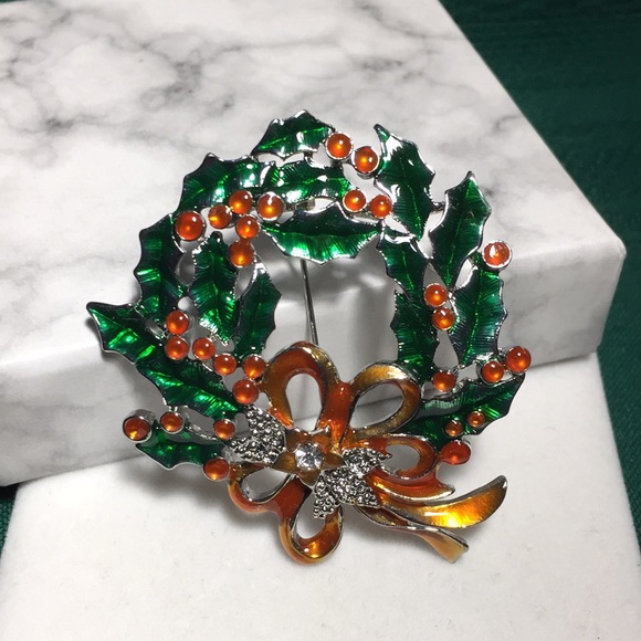 ๐50% OFF/3+...Christmas Wreath Brooch - Picture 4 of 10